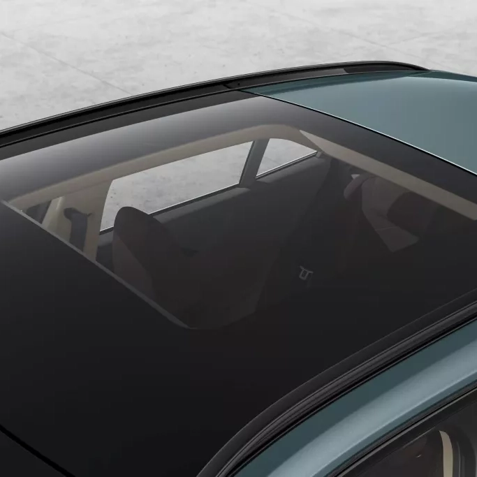 BMW X2, vue toit ouvrant